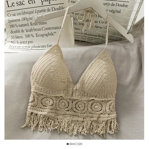 Women's Retro Crop Top — Hollow Tassel Spaghetti Strap Sexy Cami | 4.8/5 — 9,500+ Bought - Image 13