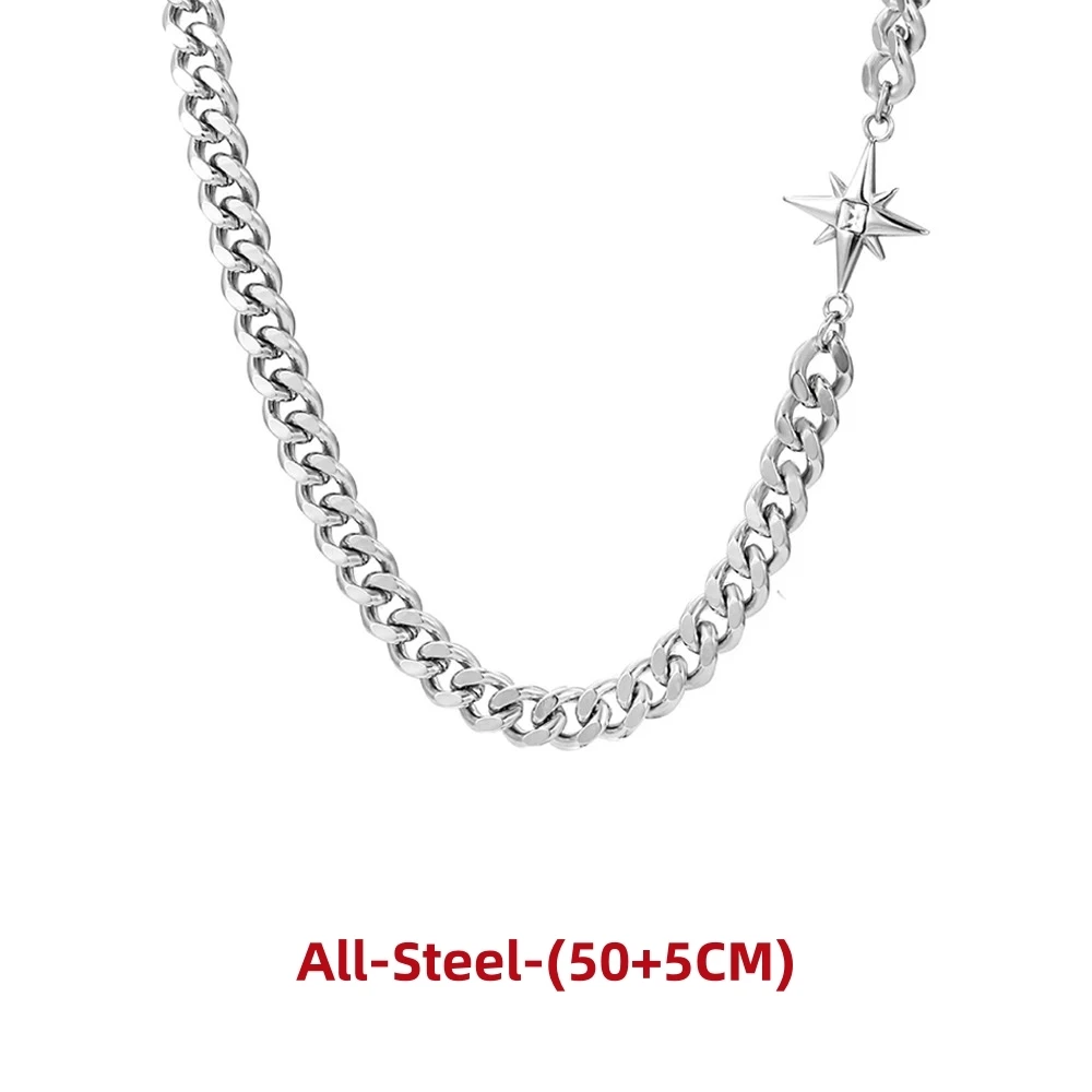 Men's Hip Hop Double-Layer Star Cross Necklace — Titanium Steel | 5.0/5 — 10,000+ Bought - Image 8