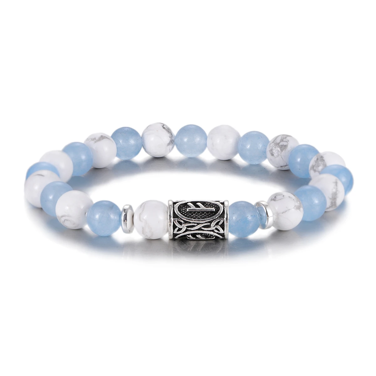 Men's Norse Viking Runes Natural Stone Bracelet — 8mm Lava Obsidian | 4.8/5 — 8,500+ Bought - Image 30