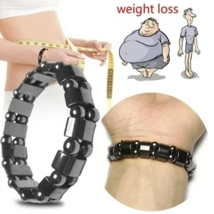 Men's Hematite Magnetic Therapy Bracelet — Energy Beaded Elastic | 4.9/5 — 7,500+ Bought