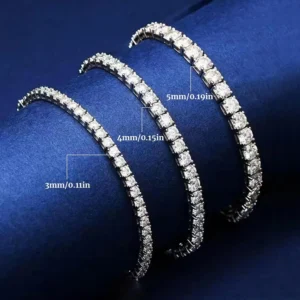 Women's Moissanite Diamond Tennis Bracelet — Luxury 925 Sterling Silver | 5.0/5 — 8,900+ Bought