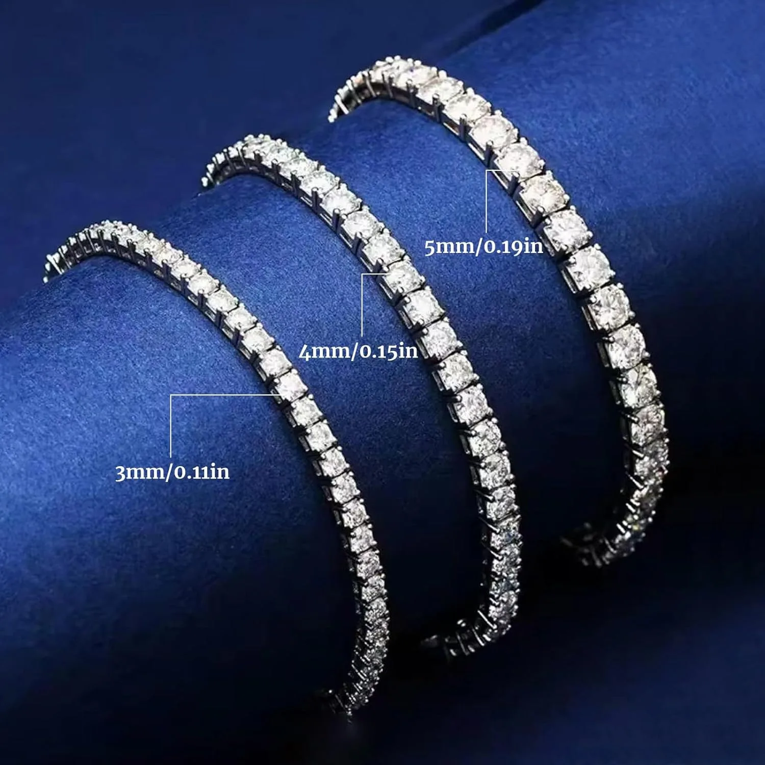 Women's Moissanite Diamond Tennis Bracelet — Luxury 925 Sterling Silver | 5.0/5 — 8,900+ Bought