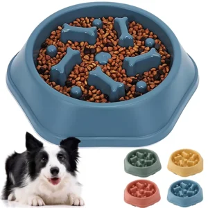 Slow Feeder Dog Bowl — Anti-Choke Puzzle Maze Bowl for All Breeds | 5.0/5 — 8,900+ Bought
