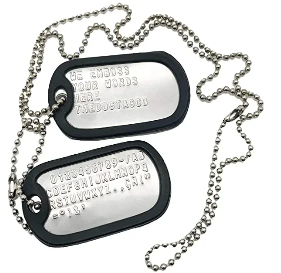 Men's Military Dog Tag Set of 2 — Personalised Stainless Steel | 5.0/5 — 8,900+ Bought