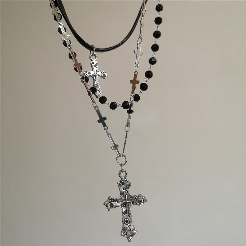 Men's Punk Star Heart Cross Double Layer Necklace — Personalized | 4.8/5 — 8,500+ Bought - Image 8