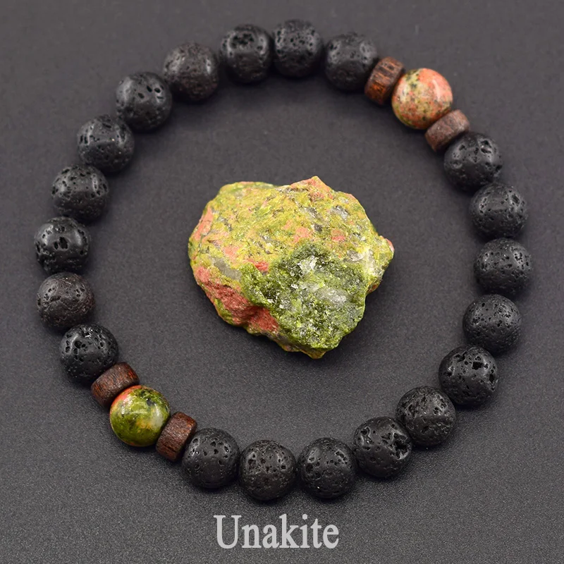 Men's Tiger Eye and Volcanic Stone Bracelet — Natural Yellow Black Beads | 4.8/5 — 8,500+ Bought - Image 22