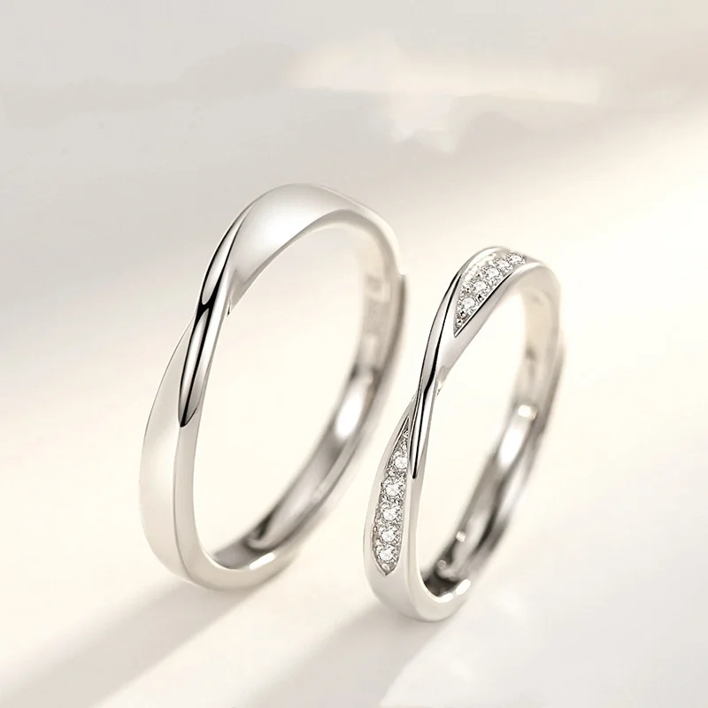 Women's Mobius Smooth Silver Couple Ring — Classic Minimalist Band | 5.0/5 — 10,000+ Bought - Image 4