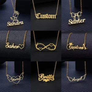 Men's Custom Name Pendant Necklace — Stainless Steel Personalized | 4.8/5 — 8,500+ Bought
