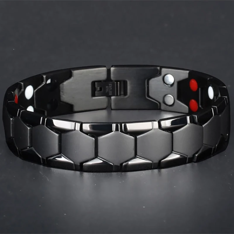 Men's Hematite Magnetic Healing Bracelet — Anti-Fatigue Stretch | 4.9/5 — 7,800+