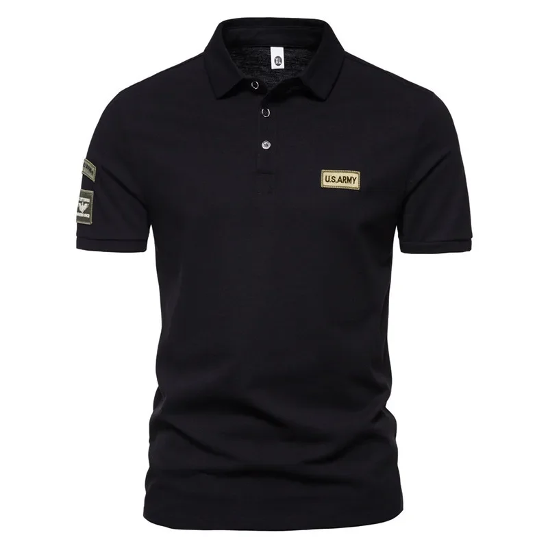 Men's Breathable Embroidered Polo Shirt — Short Sleeve Summer Tee | 4.9/5 — 9,20