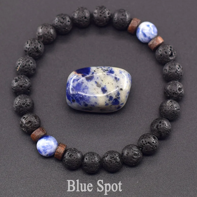 Men's Tiger Eye and Volcanic Stone Bracelet — Natural Yellow Black Beads | 4.8/5 — 8,500+ Bought - Image 20