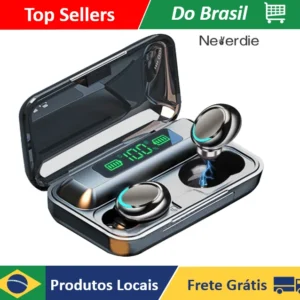 Fone De Ouvido Bluetooth Tws M10 F9 C/ Power Bank Tela Digital - Neverdie Store