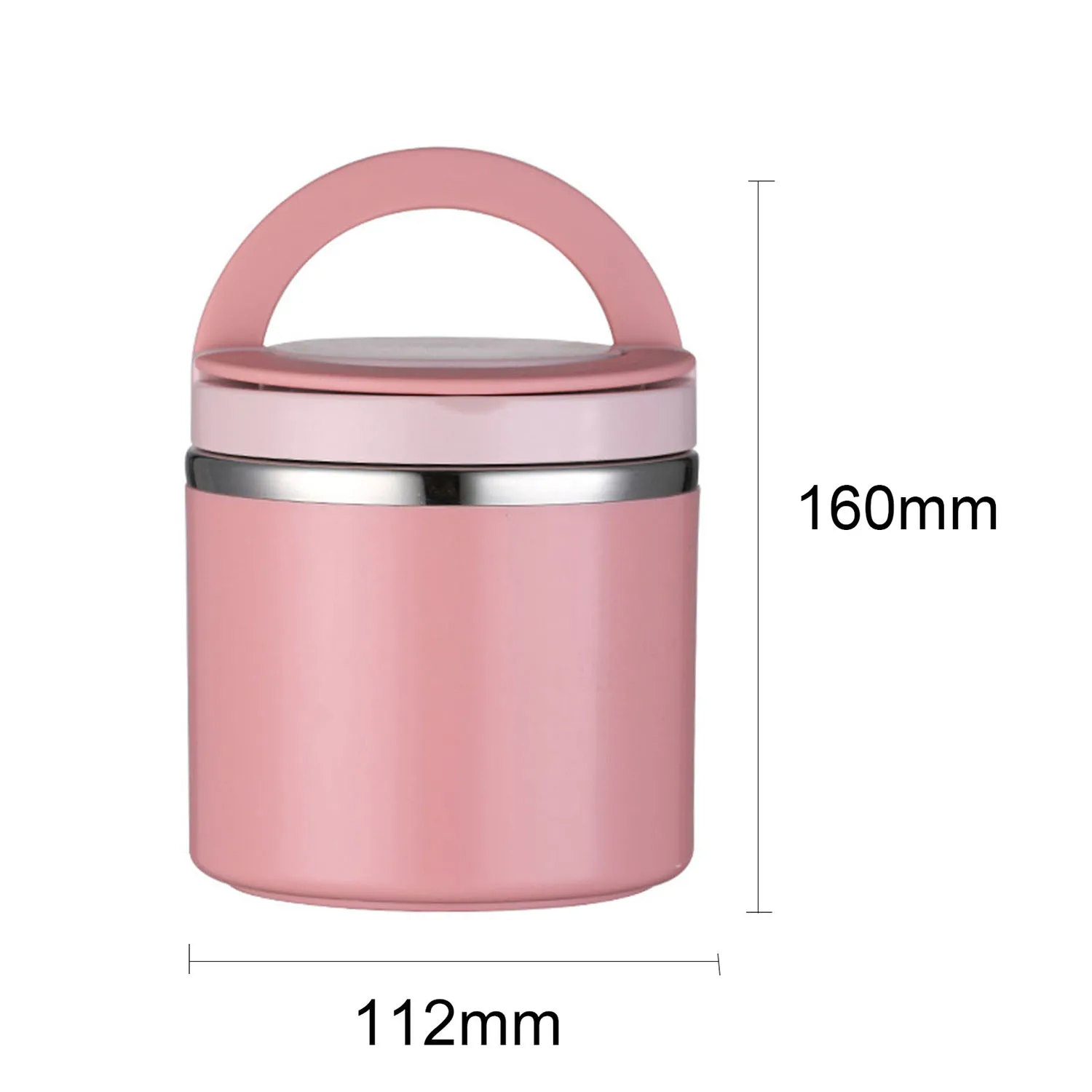630ml Lunch Box Food Containers Stainless Steel Large Capacity Snack pink Box Container for Outing Camping Traveling - Image 5