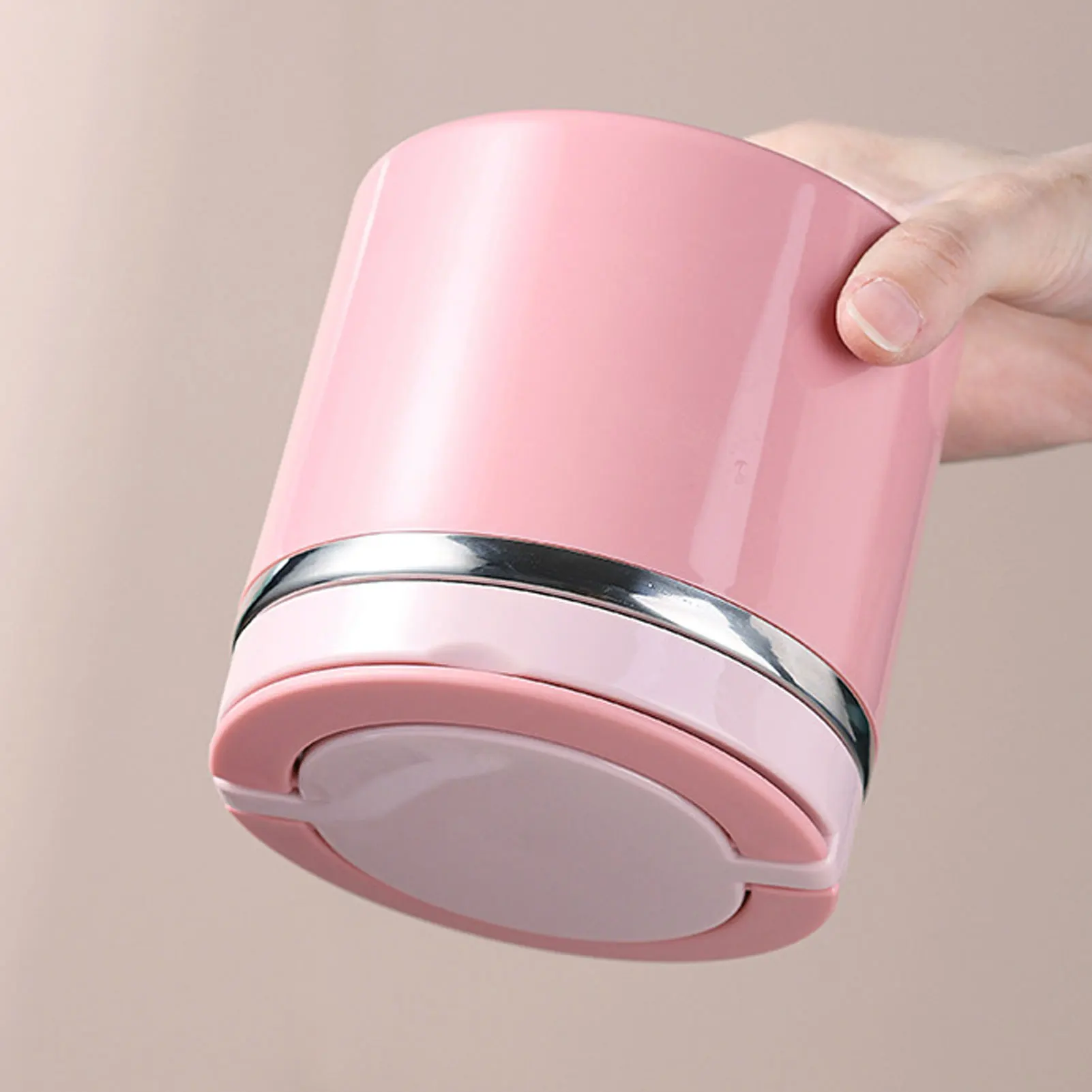 630ml Lunch Box Food Containers Stainless Steel Large Capacity Snack pink Box Container for Outing Camping Traveling - Image 3