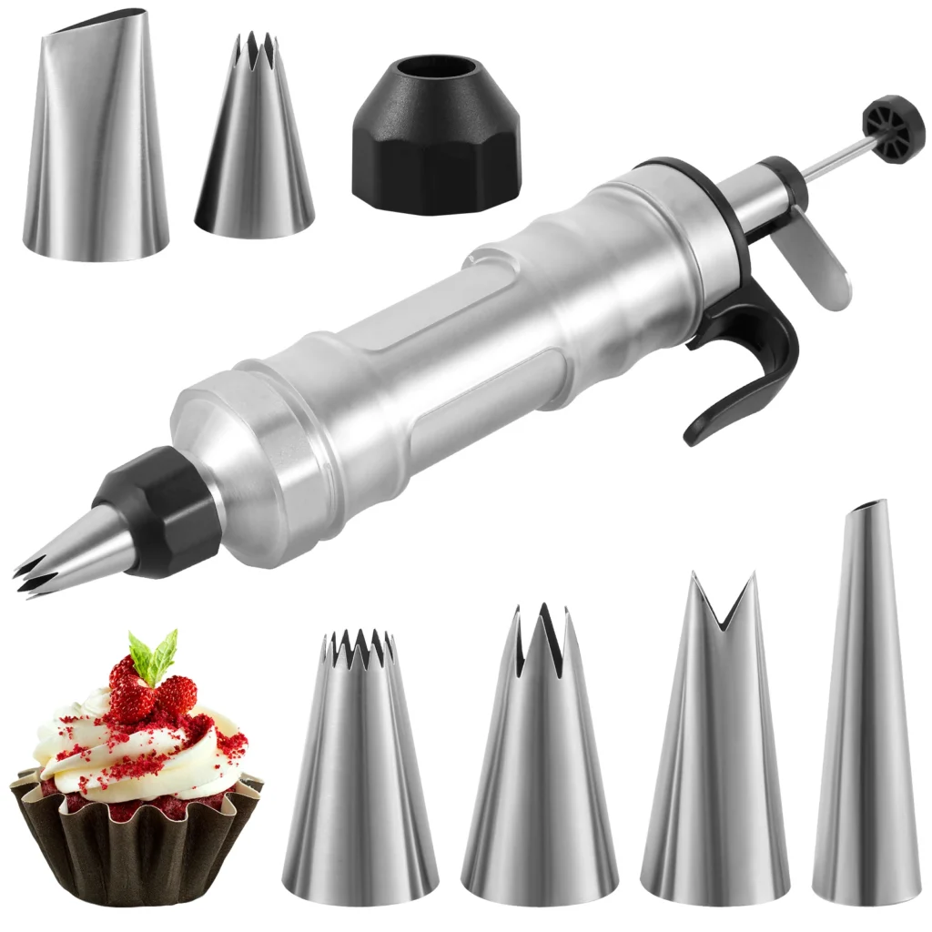 DIY Cake Decorating Piping Syringe Set — Cupcake Frosting and Icing Kit | ⭐5.0/5 — 100+ Bought