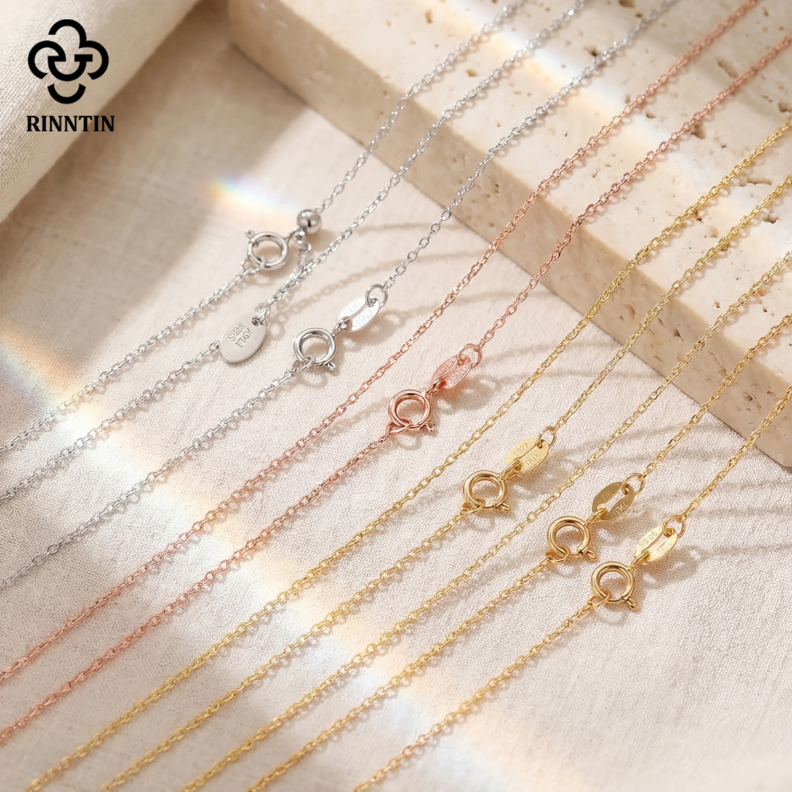 Women's Rose Gold 925 Sterling Silver Cable Link Chain Bracelet — Fashion Jewelry | 5.0/5 — 10,000+ Bought - Image 3