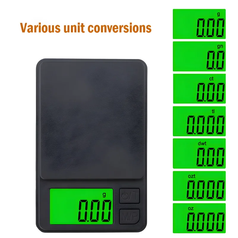 Precision Pocket Scale 1000g x 0.1g — Digital Gram Food Jewelry Scale with Backlit LCD | 4.6/5 — 100K+ Bought - Image 2