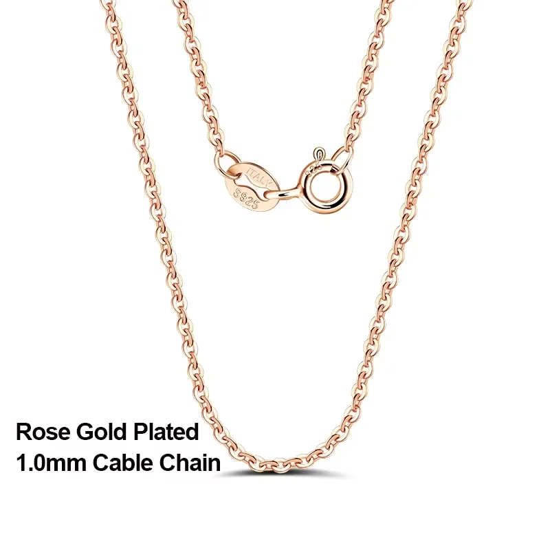 Women's Rose Gold 925 Sterling Silver Cable Link Chain Bracelet — Fashion Jewelry | 5.0/5 — 10,000+ Bought - Image 11