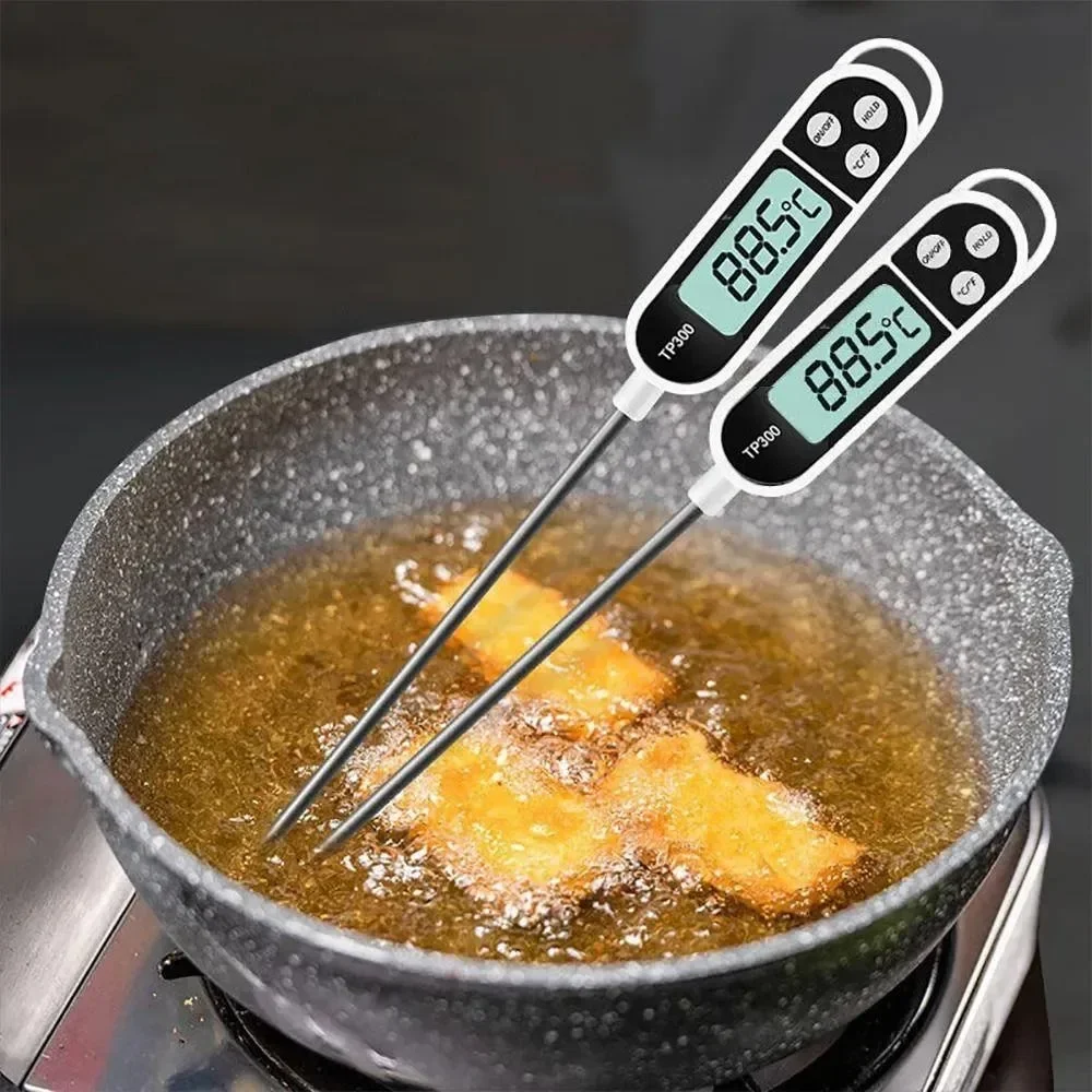 Digital Kitchen Food Thermometer TP300 — Meat Oil Water Probe for BBQ Oven Cooki