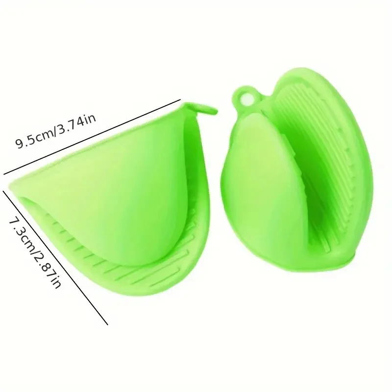 Silicone Pot Holder Gloves — 2Pcs Non-Slip Heat Resistant Kitchen Mitts | ⭐4.7/5 — 30,000+ Sold - Image 3