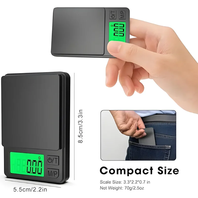 Precision Pocket Scale 1000g x 0.1g — Digital Gram Food Jewelry Scale with Backlit LCD | 4.6/5 — 100K+ Bought - Image 6
