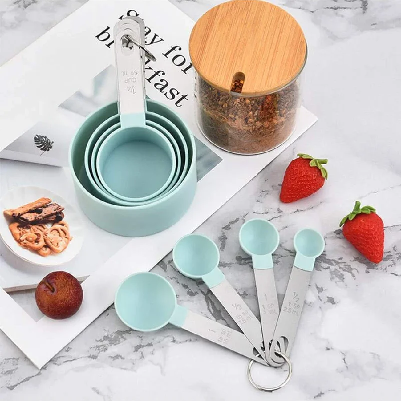 8PCS Measuring Cups & Spoons Set — Stainless Steel Handle Kitchen Baking Tools | ⭐4.7/5 — 200+ Sold - Image 3