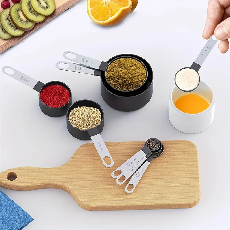 8PCS Measuring Cups & Spoons Set — Stainless Steel Handle Kitchen Baking Tools | ⭐4.7/5 — 200+ Sold - Image 5