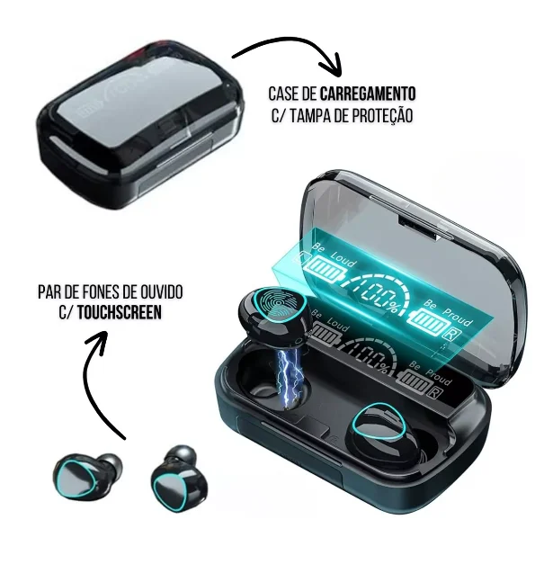 TWS M10 Bluetooth Earbuds with Power Bank and Digital Display — Wireless Headset | ⭐5.0/5 — 150+ Bought - Image 3