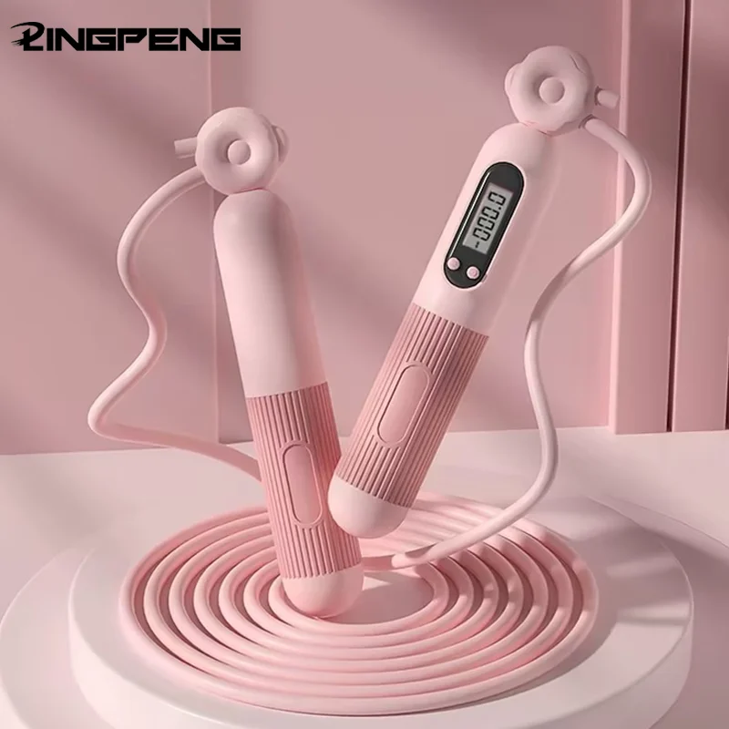 Smart Jump Rope with Digital Counter — Adjustable Fitness Skipping Rope for Home Workouts
